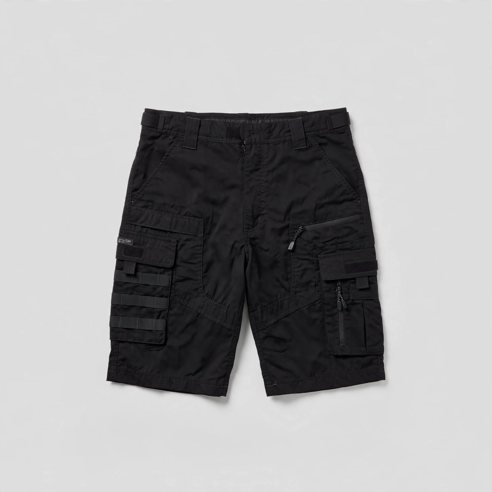 Custom Black Cargo Shorts